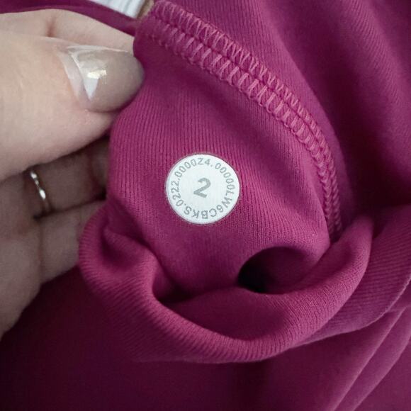 LULULEMON Swift Speed High Rise Crop Leggings Magenta Purple 2 - Picture 9 of 12